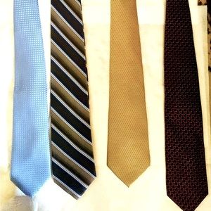 4 men’s silk ties.